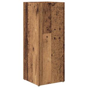 vidaXL Umbrella Stand Old Wood 25 x 24.5 x 64 cm Engineered Wood