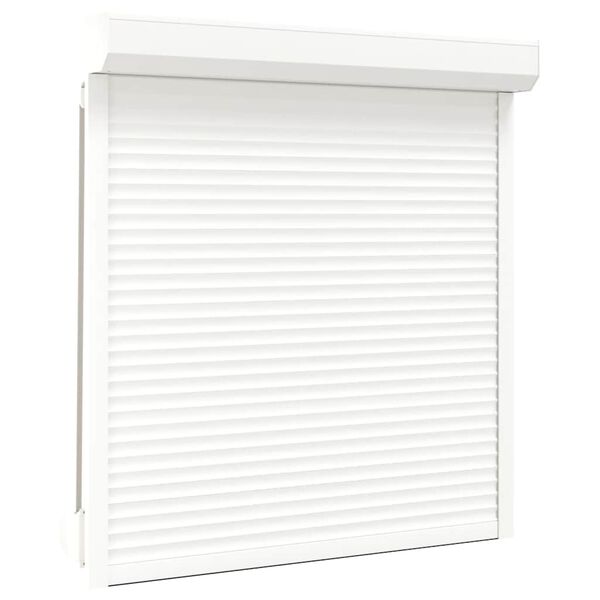 vidaXL Roller Shutter Aluminium 130x140 cm White