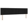 vidaXL Headboard Height Adjustable with Headboard Black 200 cm Fabric