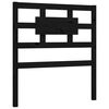 vidaXL Bed Frame without Mattress Black Small Single Solid Wood Pine