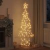 vidaXL Christmas Tree with 240 LEDs Warm white 181 cm PET