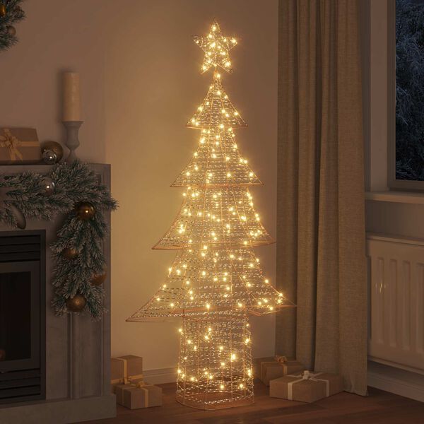 vidaXL Christmas Tree with 240 LEDs Warm white 181 cm PET