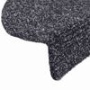 vidaXL Stair Mats Self-adhesive 30 pcs 65x21x4 cm Dark Grey Half Round Large