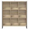 vidaXL Book Cabinet Sonoma 99.5 x 30 x 108.5 cm Engineered Wood