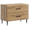 vidaXL Bedside Cabinet Artisan Oak 62 x 34.5 x 47.5 cm Engineered Wood