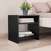 vidaXL Bedside Cabinets 2 pcs Black 40x30x40 cm Engineered Wood
