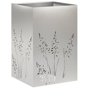 vidaXL Garden Planter Silver 50 x 50 x 75 cm Stainless Steel