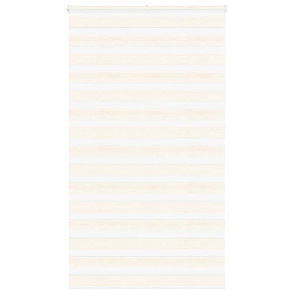 vidaXL Zebra Blind Marble Beige 125x230 cm Fabric Width 120.9 cm Polyester