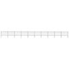 vidaXL Garden Fence with Spear Top Steel 1673x120 cm Black
