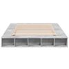 vidaXL Bed Frame without Mattress Concrete Grey 160x200 cm