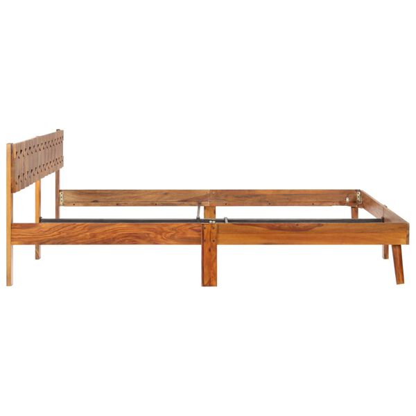 vidaXL Bed Frame without Mattress Solid Wood 200x200cm