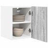 vidaXL Hanging Cabinet with Door Grey Sonoma and White 30 x 31 x 40 cm