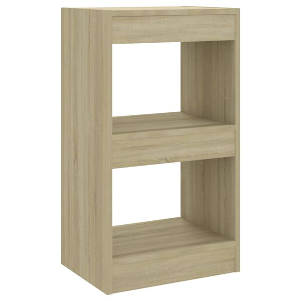 vidaXL Book Cabinet/Room Divider Sonoma Oak 40x30x72 cm