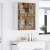 vidaXL Kitchen Cabinet 2 pcs Smoked Oak 60 x 31 x 40 cm