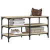 vidaXL Shoe Bench Sonoma Oak 100x38.5x49 cm Engineered Wood