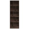 vidaXL Bookcase Brown Oak 57x28.5x174 cm Engineered Wood