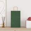 vidaXL Paper Bags 250 pcs with Handles Green 21x11x36 cm