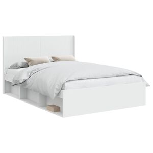 vidaXL Bed Frame with Storage and Headboard 3 pcs Engineered Wood