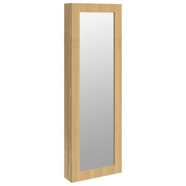vidaXL Mirror Jewellery Cabinet Wall Mounted 30x8.5x90 cm