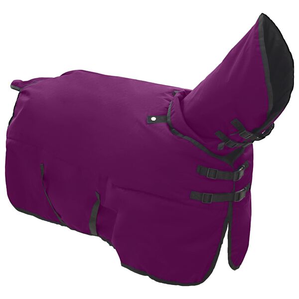 vidaXL Horse Blanket Full Purple 75 cm Polyester