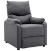 vidaXL Recliner Chair Dark Grey Fabric