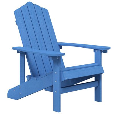 vidaXL Garden Adirondack Chairs 2 pcs HDPE Aqua Blue