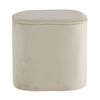 Venture Home Pouffe Piff 44x44x41 cm Velvet White