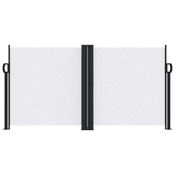 vidaXL Retractable Side Awning White 120x1000 cm