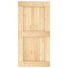 vidaXL Door NARVIK Natural 100 x 210 cm Solid Pine Wood