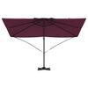 vidaXL Umbrella Bordeaux Red 351 x 250 x 260 cm