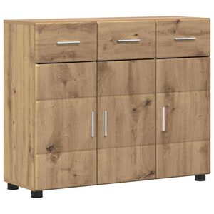 vidaXL Sideboard with Shelf FLORIN Artisan Oak 88.5 x 30.5 x 73 cm