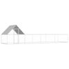 vidaXL Chicken Coop 8x2x2 m Galvanised Steel