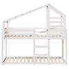 vidaXL Bunk Bed without Mattress White 90x190 cm Single Solid Wood Pine