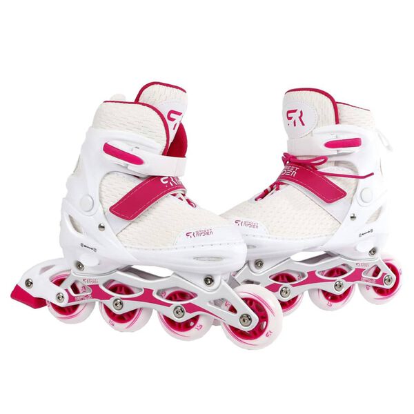 Street Rider Adjustable Inline Skates Pro White Size 28-32