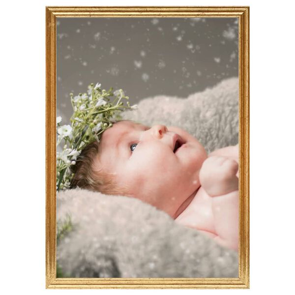 vidaXL Photo Frames Collage 5 pcs for Table Gold 15x21 cm MDF