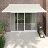 vidaXL Retractable Awning Cream 3x2.5 m Fabric and Aluminium