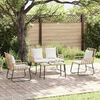 vidaXL Garden Furniture Set 4 pcs Black and Anthracite Poly Rattan