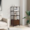 vidaXL Bookcase 3-Tier Brown Oak 41x30x109.5 cm Engineered Wood