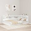 vidaXL Bookcase Bed with Headboard White 140 x 200 cm Engineered wood