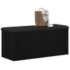 vidaXL Storage Bench Black oak 102 x 42 x 45 cm Engineered Wood