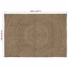 vidaXL Area Rugs Rectangular Grey 140 x 200 cm Jute