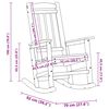 vidaXL Garden Rocking Chair 2 pcs Navy 70 x 92 x 108cm Plastic