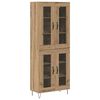 vidaXL Highboard Artisan Oak 69.5 x 34 x 180 cm Engineered Wood