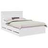 vidaXL Bed Frame with Drawer White 150 x 200 cm Engineer Wood
