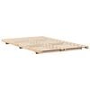 vidaXL Floor Bed Frame Brown 120 x190 cm Solid pine wood