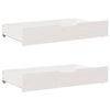 vidaXL Daybed with Trundle and Drawers without Mattress White 80x200 cm