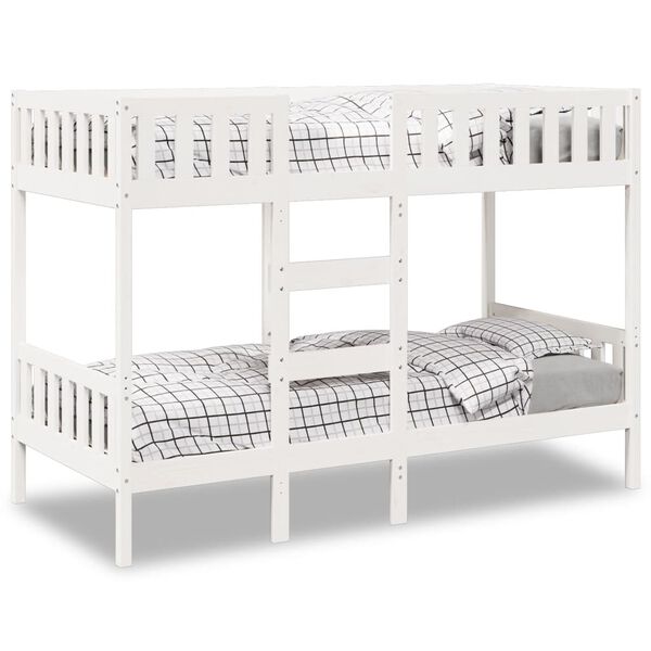 vidaXL Bunk Bed White 80x200 cm Solid Wood Pine
