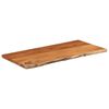 vidaXL Table Top 80x40x2.5 cm Rectangular Solid Wood Acacia Live Edge