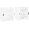 vidaXL Wall Mounted Cabinets 2 pcs High Gloss White 69.5x34x90 cm
