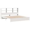 vidaXL Bookcase Bed without Mattress White 180x200cm Super King Solid Wood Pine